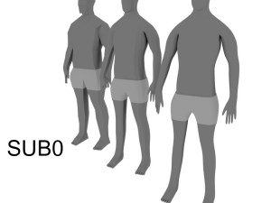 base mesh character free 3D Модель
