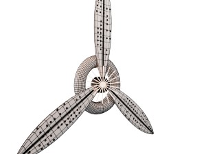 propeller plane 3D मॉडल