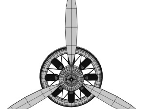 propeller plane2 3D Модель