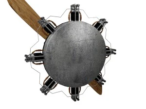 гвинтовий літак 4 3D Модель