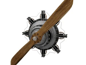 гвинтовий літак 4 3D Модель