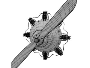 propeller plane 4 Modèle 3D