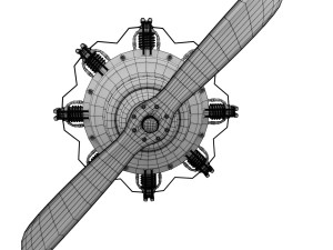 propeller plane 4 Modèle 3D
