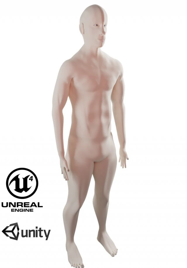 base character free 3D Model .c4d .max .obj .3ds .fbx .stl .blend 