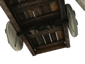 wooden cart 3D Model