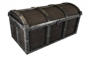 wooden cart 2 3D Model