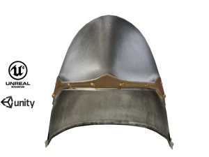 helm abad pertengahan 6 Model 3D