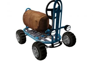 desenho animado de corrida de carro lowpoly Modelo 3D