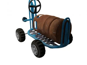 desenho animado de corrida de carro lowpoly Modelo 3D