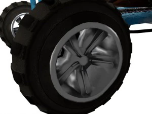 desenho animado de corrida de carro lowpoly Modelo 3D