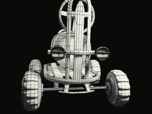 car race cartoon lowpoly 3D Модель