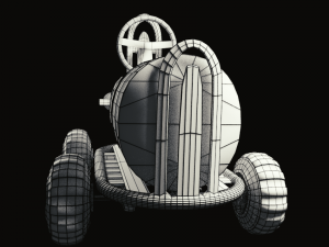 car race cartoon lowpoly 3D Модель
