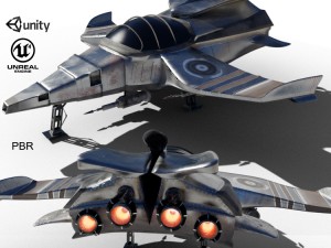 spaceship airplane 3D Model