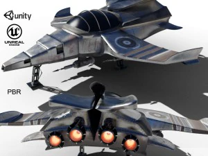 avi&atilde;o nave espacial Modelo 3D