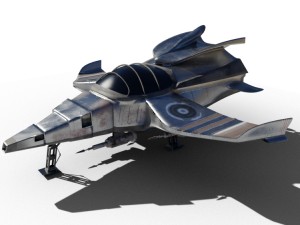 spaceship airplane 3D 모델