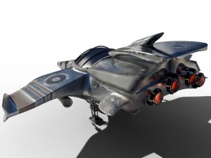 spaceship airplane 3D Model