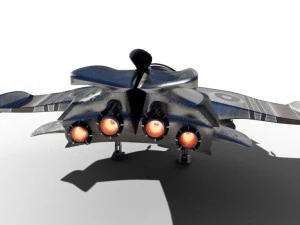 spaceship airplane 3D Model