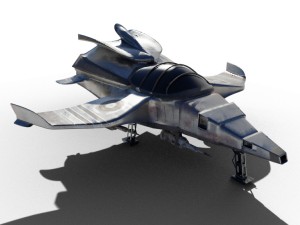 spaceship airplane 3D 모델