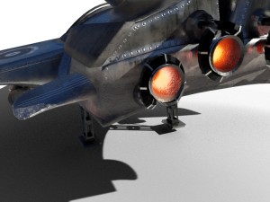 spaceship airplane 3D 모델