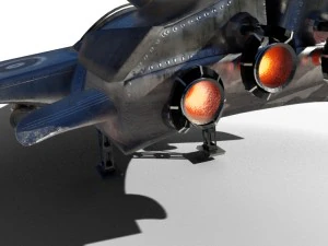 spaceship airplane 3D Model