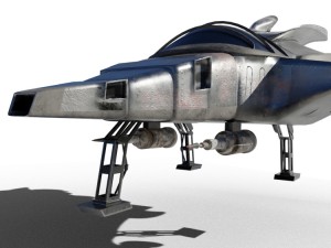 spaceship airplane 3D 모델