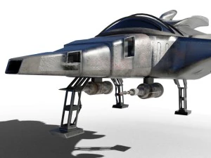 spaceship airplane 3D Model