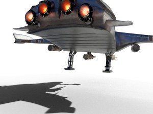spaceship airplane 3D 모델