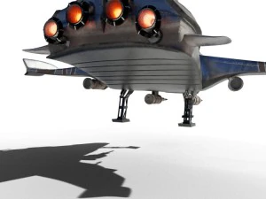 spaceship airplane 3D Model