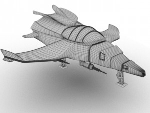spaceship airplane 3D 모델