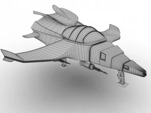 spaceship airplane 3D Model