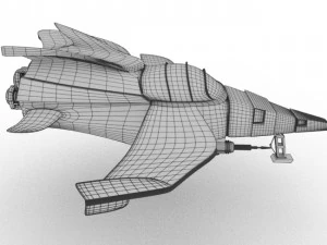 spaceship airplane 3D Model