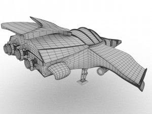 spaceship airplane 3D 모델