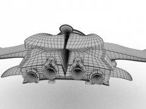 spaceship airplane 3D Model