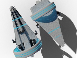 spaceship 2 Modèle 3D