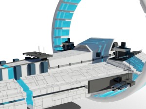 spaceship 2 Modèle 3D