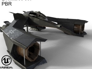 spaceship airplane 3 3D Model