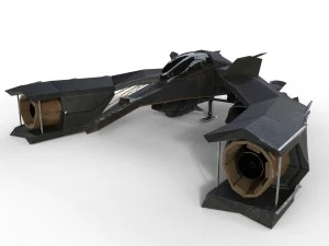 spaceship airplane 3 3D Model