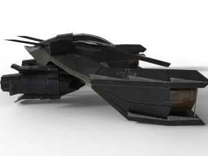 spaceship airplane 3 3D Model