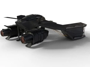 spaceship airplane 3 3D Model