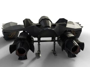 spaceship airplane 3 3D Model