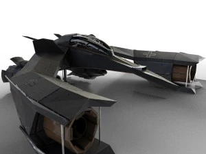 spaceship airplane 3 3D Model
