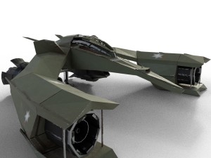 spaceship airplane 3 3D Model