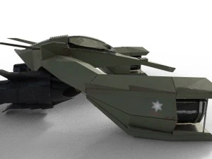 spaceship airplane 3 3D Model