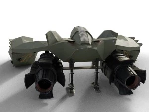 spaceship airplane 3 3D Model