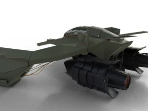 spaceship airplane 3 3D Model