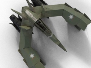 spaceship airplane 3 3D Model