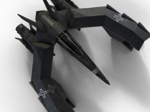 spaceship airplane 3 3D Model