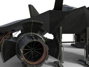 spaceship airplane 3 3D Model