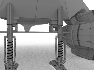 spaceship airplane 3 3D Model