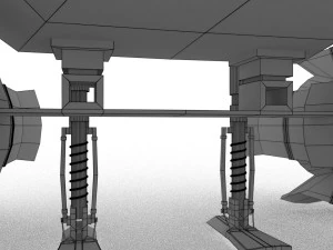 spaceship airplane 3 3D Model